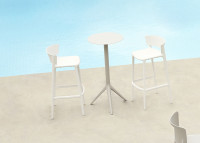 Set de 4 tabourets de bar empilables in/out 5 coloris - Africa Vondom