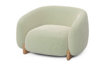 Fauteuil cosy et confortable en iroko et tissu au choix - Milos Vondom