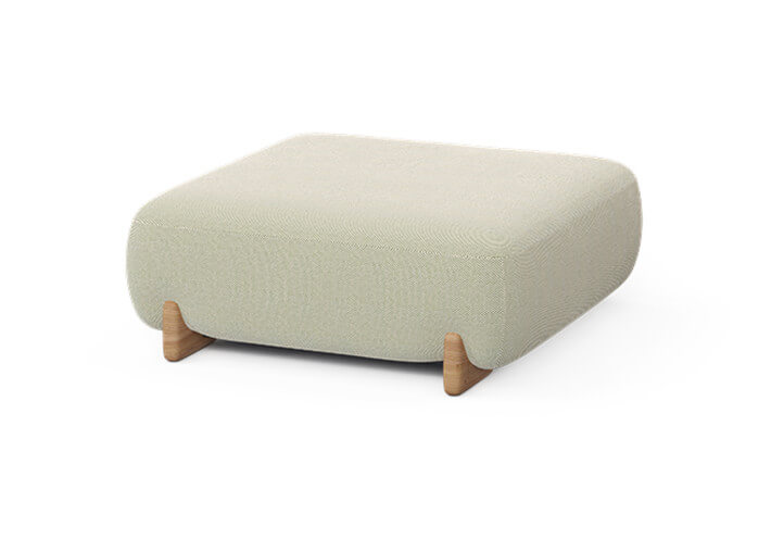 Pouf confortable intérieur extérieur en iroko...