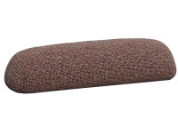 Pouf XL intérieur extérieur en iroko et tissu au choix - Milos Vondom