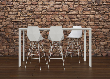 Set de 4 chaises de bar 2 hauteurs noir beige ou blanc...
