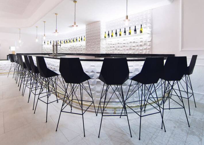 Set de 4 chaises de bar 2 hauteurs noir beige...