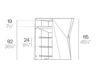 Bar modulaire à composer design graphique mat ou laqué - Faz Vondom