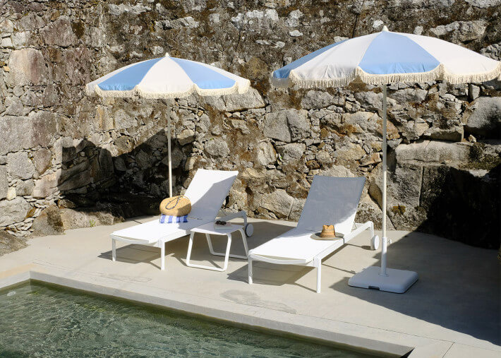 Parasol design vintage avec franges 3 coloris -...