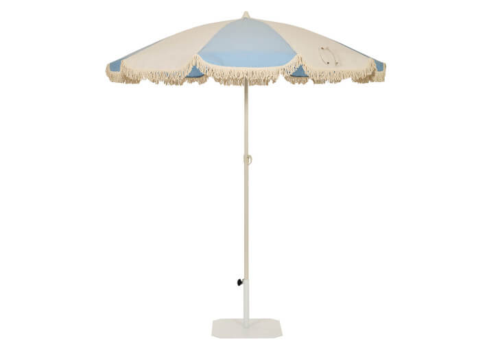 Parasol design vintage avec franges 3 coloris -...