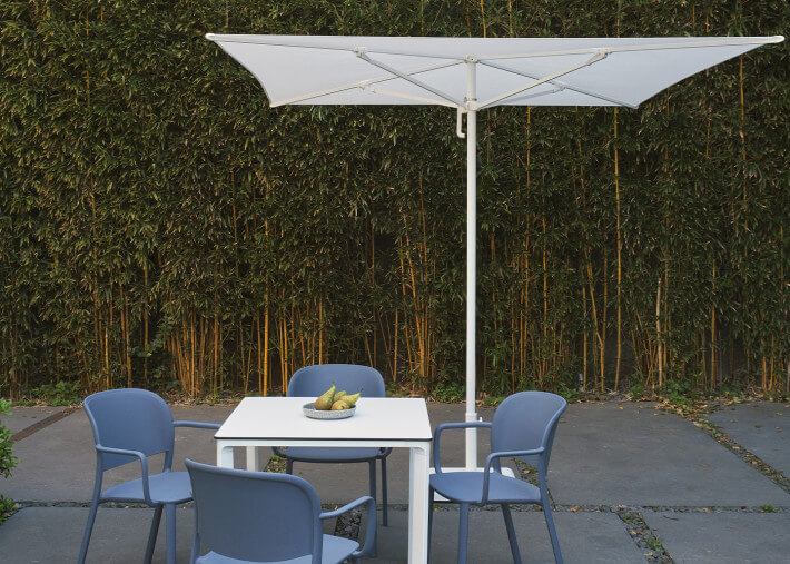 Parasol carré 2,5x2.5 - blanc gris ou taupe -...