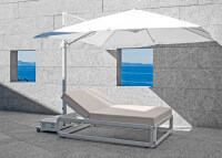 Transat design en aluminium et toile nautic - nana par ezpeleta
