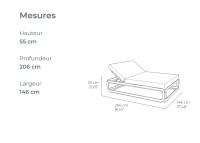 Transat design en aluminium et toile nautic - nana par ezpeleta