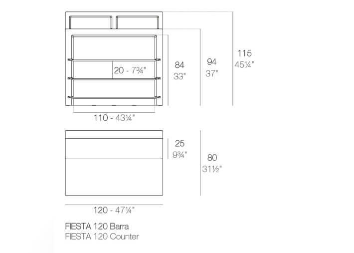 Comptoir de bar lumineux modulaire à composer -...