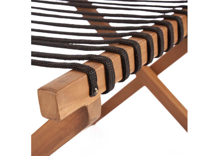 Porte-bagages en teck 80x55 - Luggage Rack L...