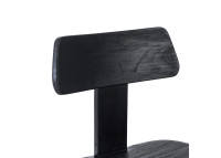 Chaise design en bois de teck teinté noir - LovYa par Bazar Bizar