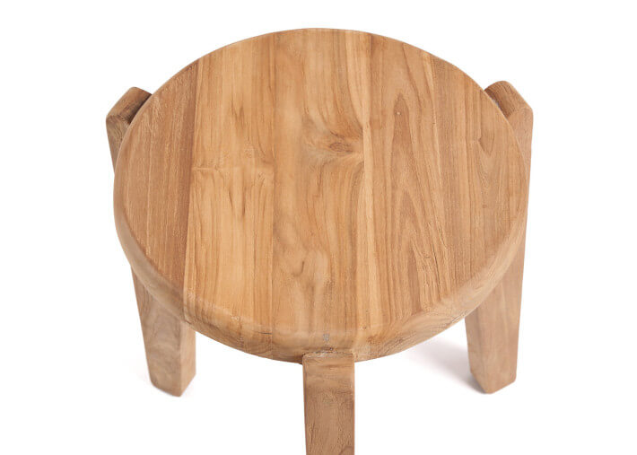 Table d'appoint en bois de teck recyclé - Seseh...