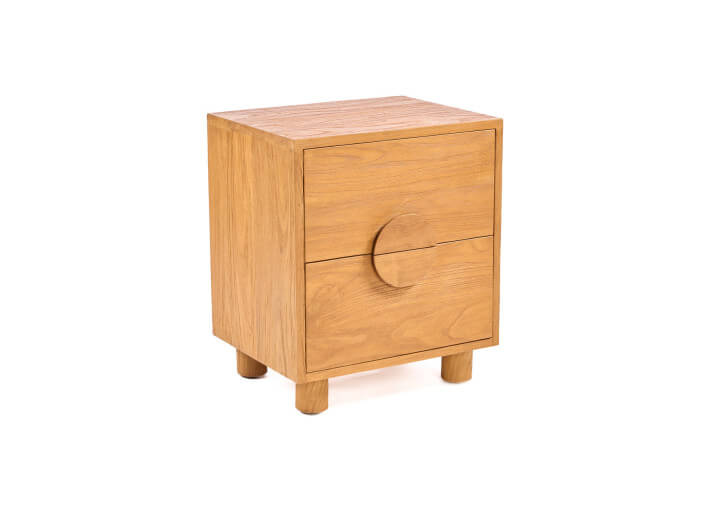Table de chevet en teck naturel - Eclipse par...
