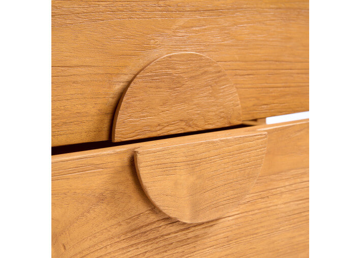 Table de chevet en teck naturel - Eclipse par...
