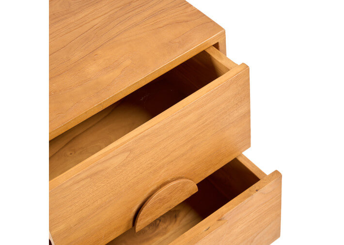 Table de chevet en teck naturel - Eclipse par...