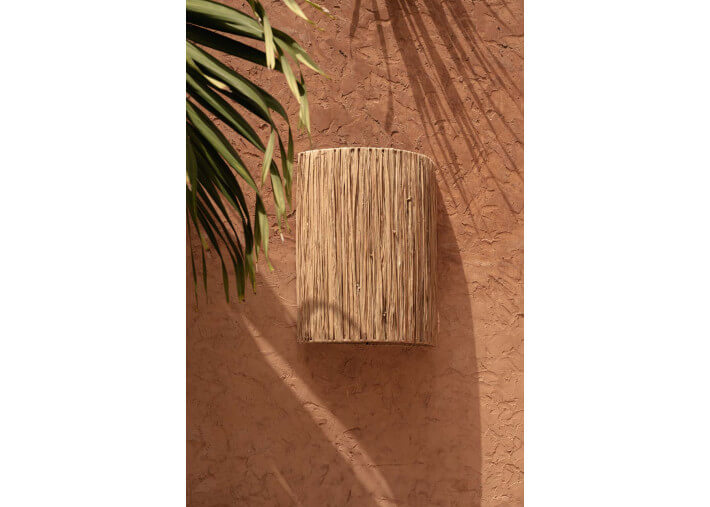 Applique murale originale en sisal naturel -...