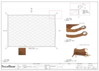 Voile d'ombrage 300x200 en fibres de coco naturel - Bazar Bizar