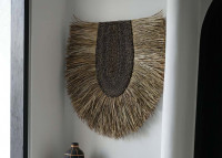 Décoration murale en raphia naturelle - Nahla par Bazar Bizar