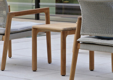 Table d'appoint en teck 45x45 - Aruna par Garden Art 2
