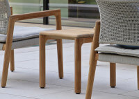 Table d'appoint en teck 45x45 - Aruna par Garden Art