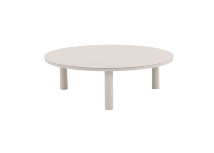 Table basse en aluminium beige 2 tailles -...