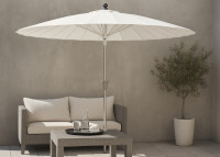 Parasol ø300 en aluminium blanc ou gris - Pagoda par Garden Art