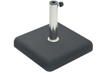 Pied de parasol blanc ou taupe gris en ciment + roulettes Garden Art