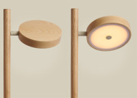 Lampadaire moderne en frêne 3 coloris - Okinawa par Good and Mojo