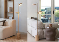Lampadaire design en frêne 3 coloris - Okinawa par Good and mojo