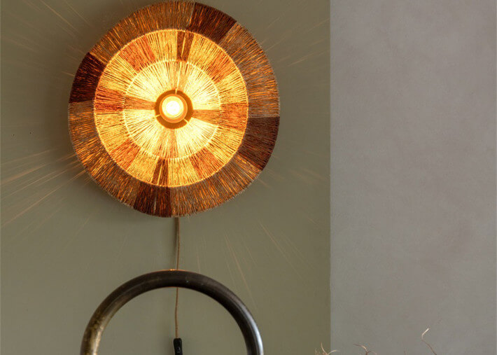 Applique tendance en corde de jute Ø 45 ou 62...