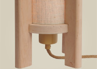 Lampe à poser design en bois d'aulne - Corsica par Good and Mojo
