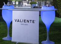 Bar lumineux avec parasol + 2 seaux à bouteilles Bar Classic Valiente