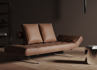 Méridienne 80x210 pieds chromés Ghia Chrome - Innovation Living