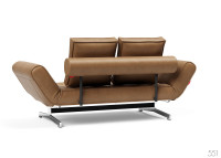 Méridienne 80x210 pieds chromés Ghia Chrome - Innovation Living