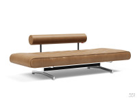 Méridienne 80x210 pieds chromés Ghia Chrome - Innovation Living