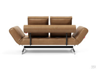 Méridienne 80x210 pieds chromés Ghia Chrome - Innovation Living