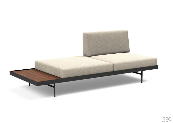 Canapé banquette avec tablette integrée en bois...