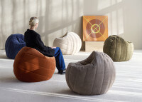Pouf design Ø90 cosy & moderne - Shufflepuck par Innovation Living