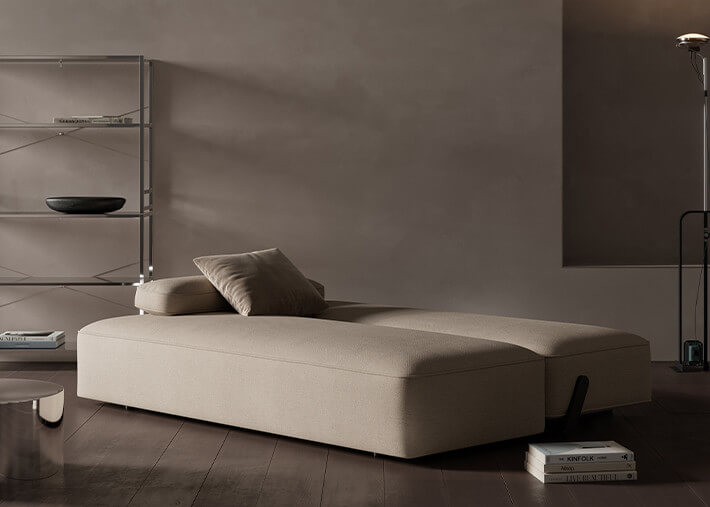 Canapé lit déhoussable 145x200 - Yonata par...