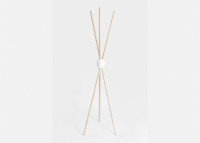 Porte manteau design en bois de frêne 6 coloris - Colombo par Geelli