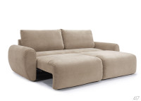 Canapé-lit au confort enveloppant Norum Curve Arms - Innovation Living
