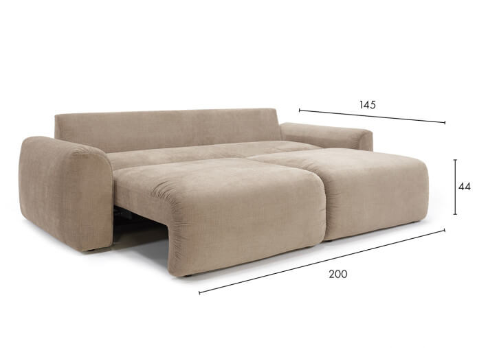 Canapé-lit design et confort XXL Norum Chunky...
