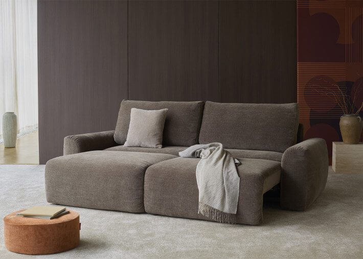 Canapé-lit design et confort XXL Norum Chunky...
