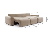Canapé d'angle convertible - Norum Curve Arms Innovation Living