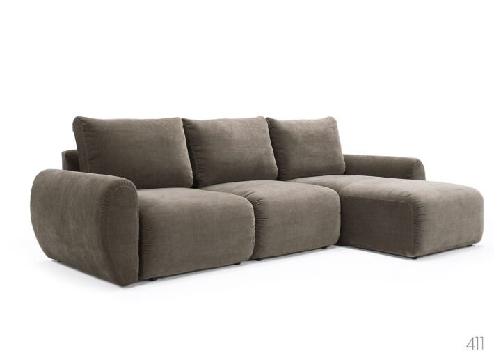 Canapé d'angle convertible - Norum Curve Arms...