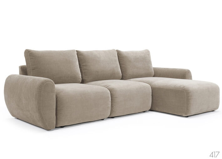 Canapé d'angle convertible - Norum Curve Arms...