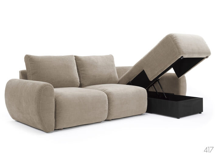 Canapé d'angle convertible - Norum Curve Arms...