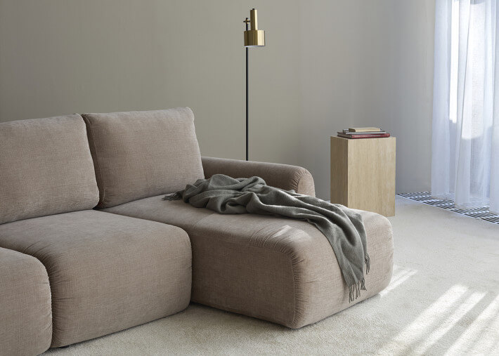 Canapé d'angle convertible - Norum Curve Arms...