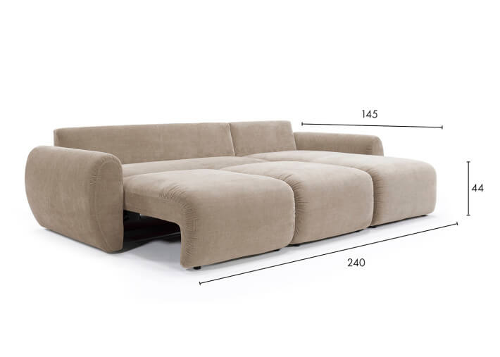 Canapé d'angle convertible - Norum Chunky Arms...