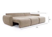 Canapé d'angle convertible - Norum Chunky Arms Innovation Living